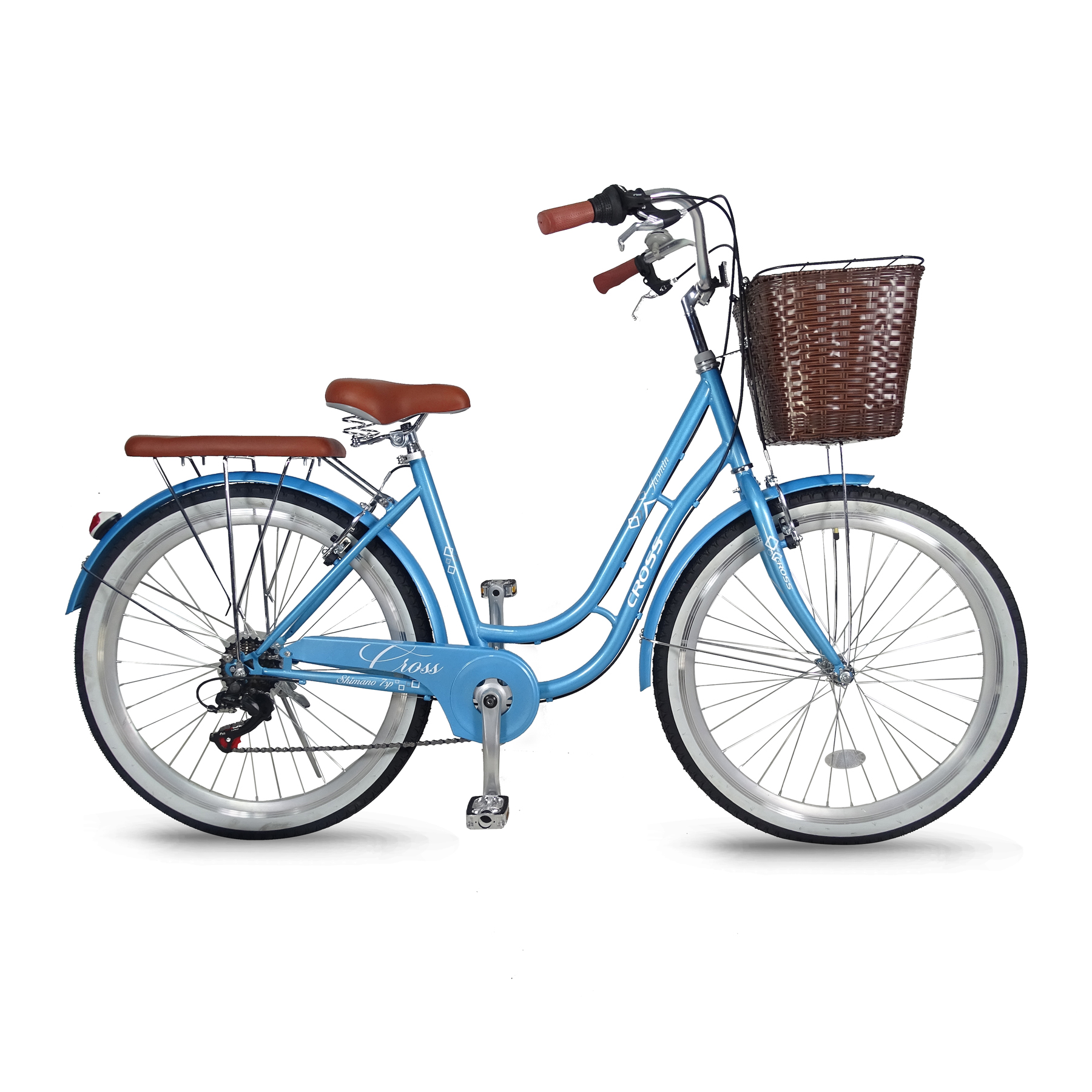 Bicicleta  de Paseo Mod. JASMIN aro 26 - Celeste